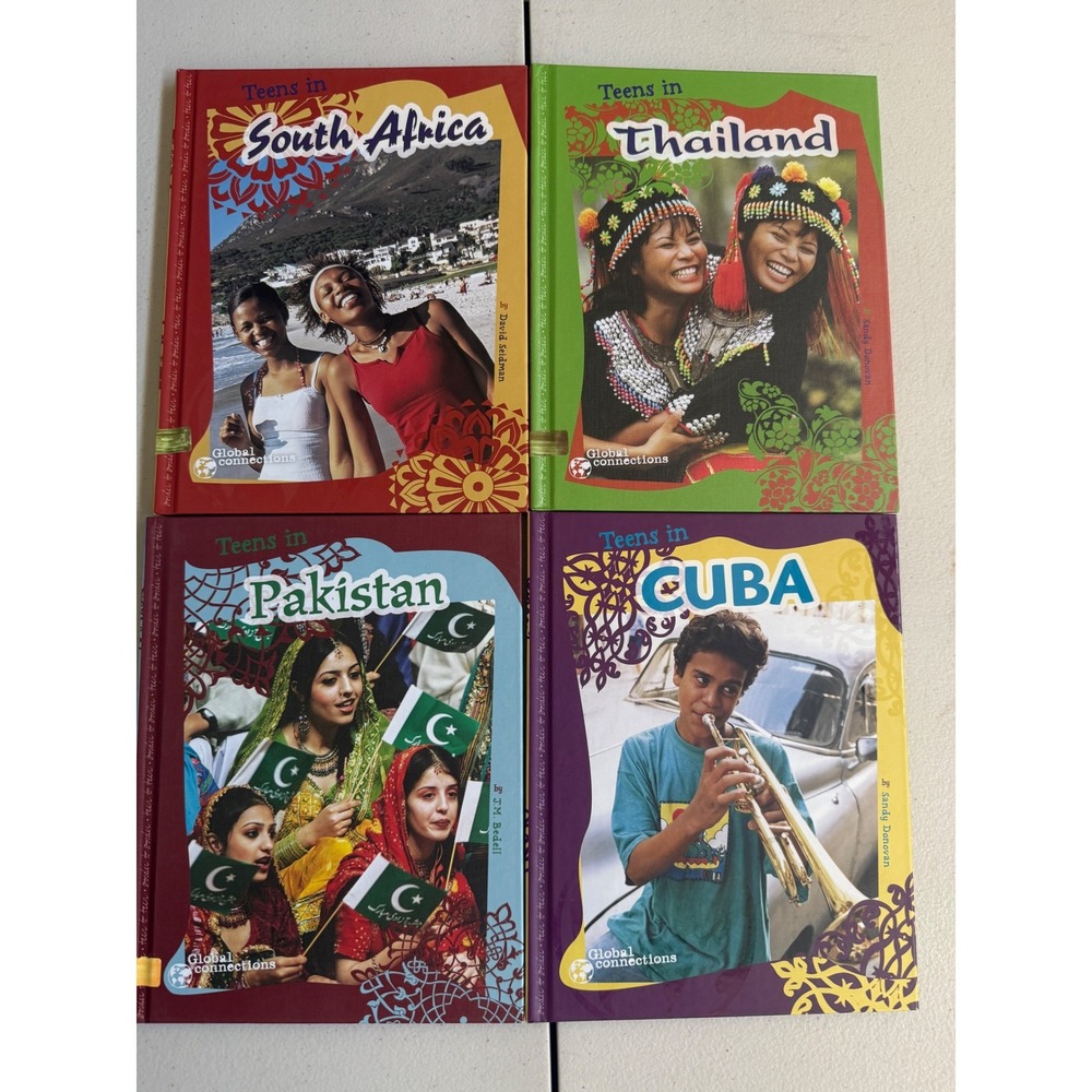 Teens In Global Connections 4 Book Set Cuba Pakistan Thailand South Africa Kids